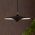 LED pendellampe Moja aluminium svart dimbar forfra