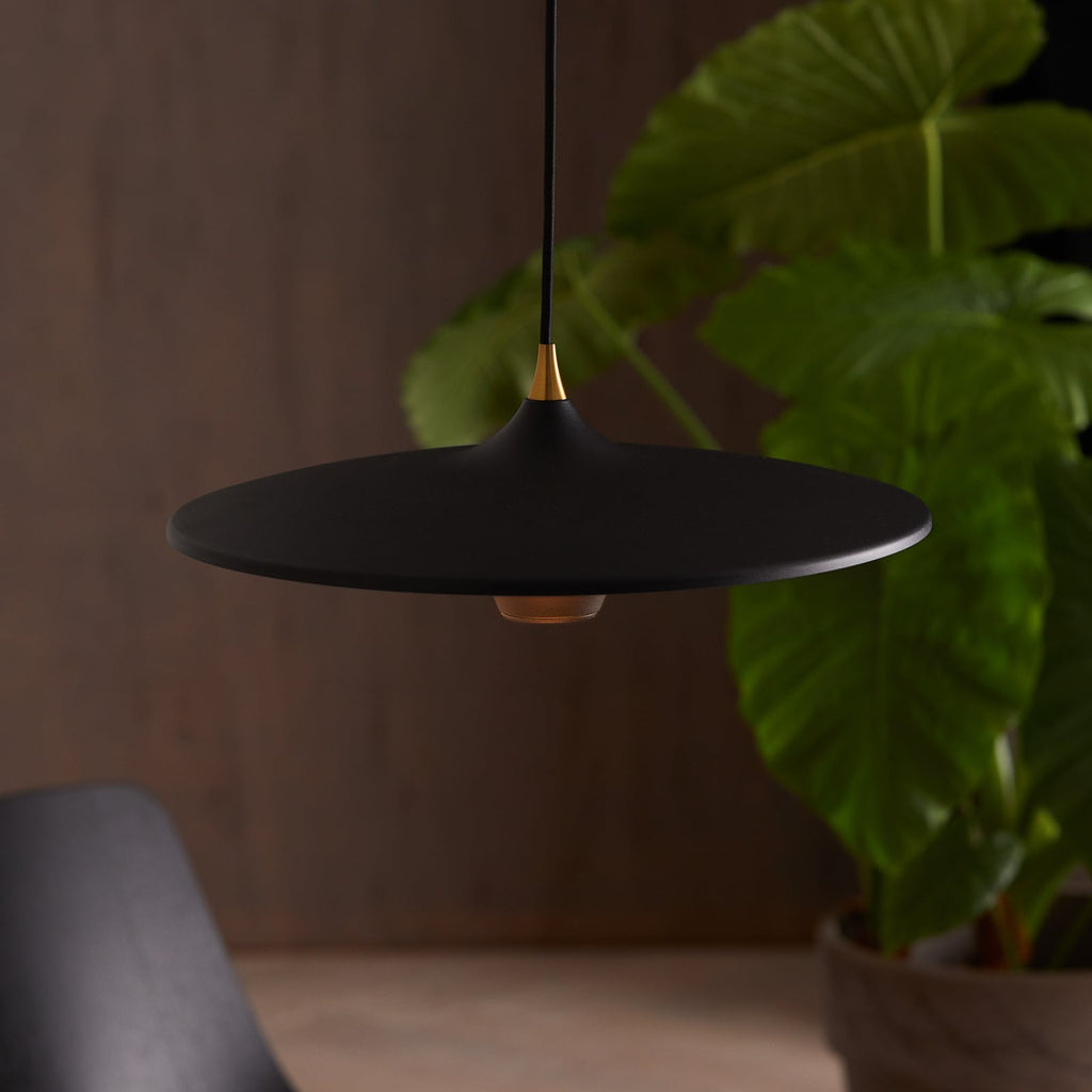 LED pendellampe Moja aluminium svart dimbar bakside
