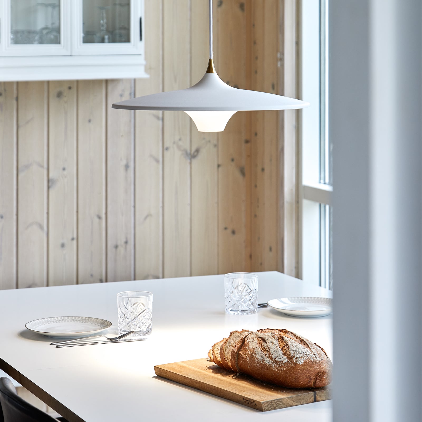 LED pendellampe Moja dimbar hvit Ø42 cm 2700K bakside