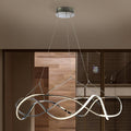 LED pendellampe Molly dimbar krom Ø110 cm 63W forfra