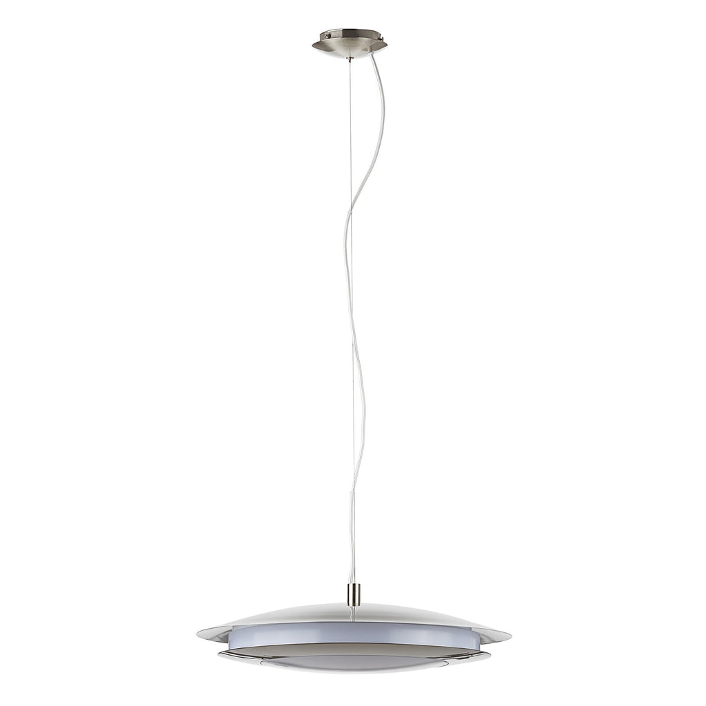 LED pendellampe Moneva-C matt nikkel detalj lysdiffusor