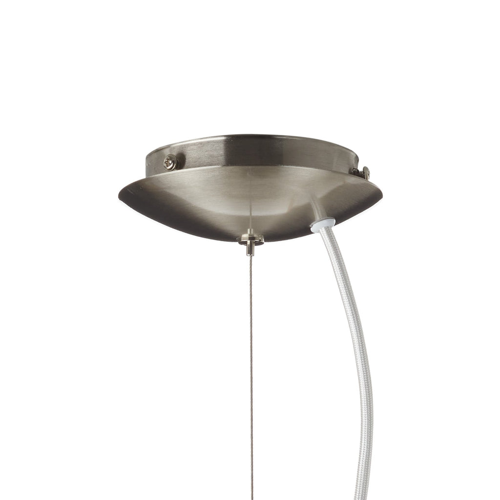 LED pendellampe Moneva-C matt nikkel fjernkontroll
