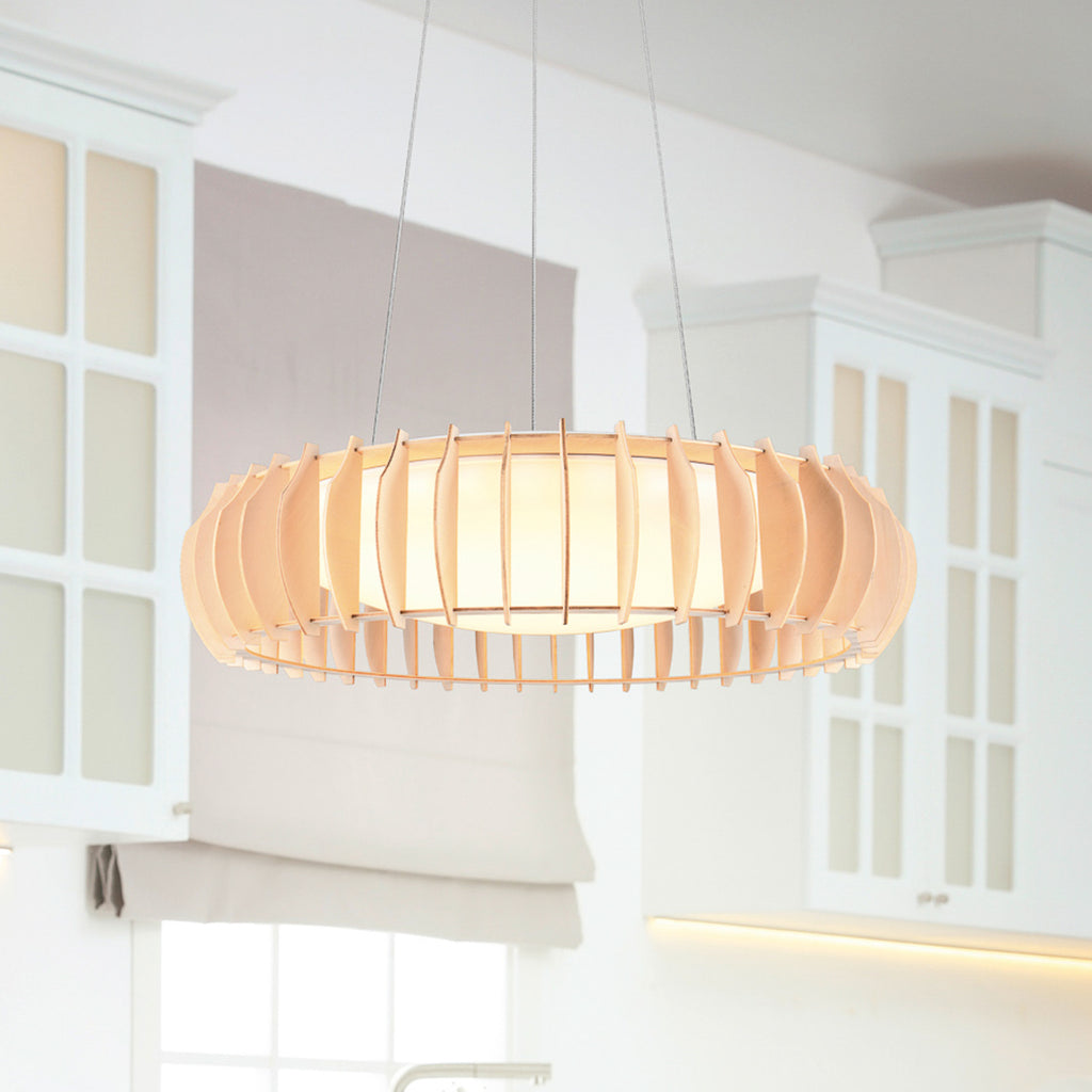 LED pendellampe Monte tre Ø60 cm dimbar CCT fjernkontroll forfra