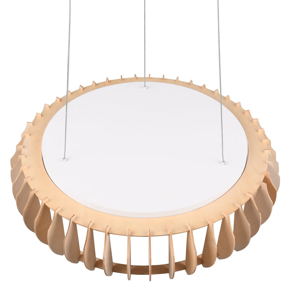 LED pendellampe Monte tre Ø60 cm dimbar CCT fjernkontroll nærbilde av diffusor