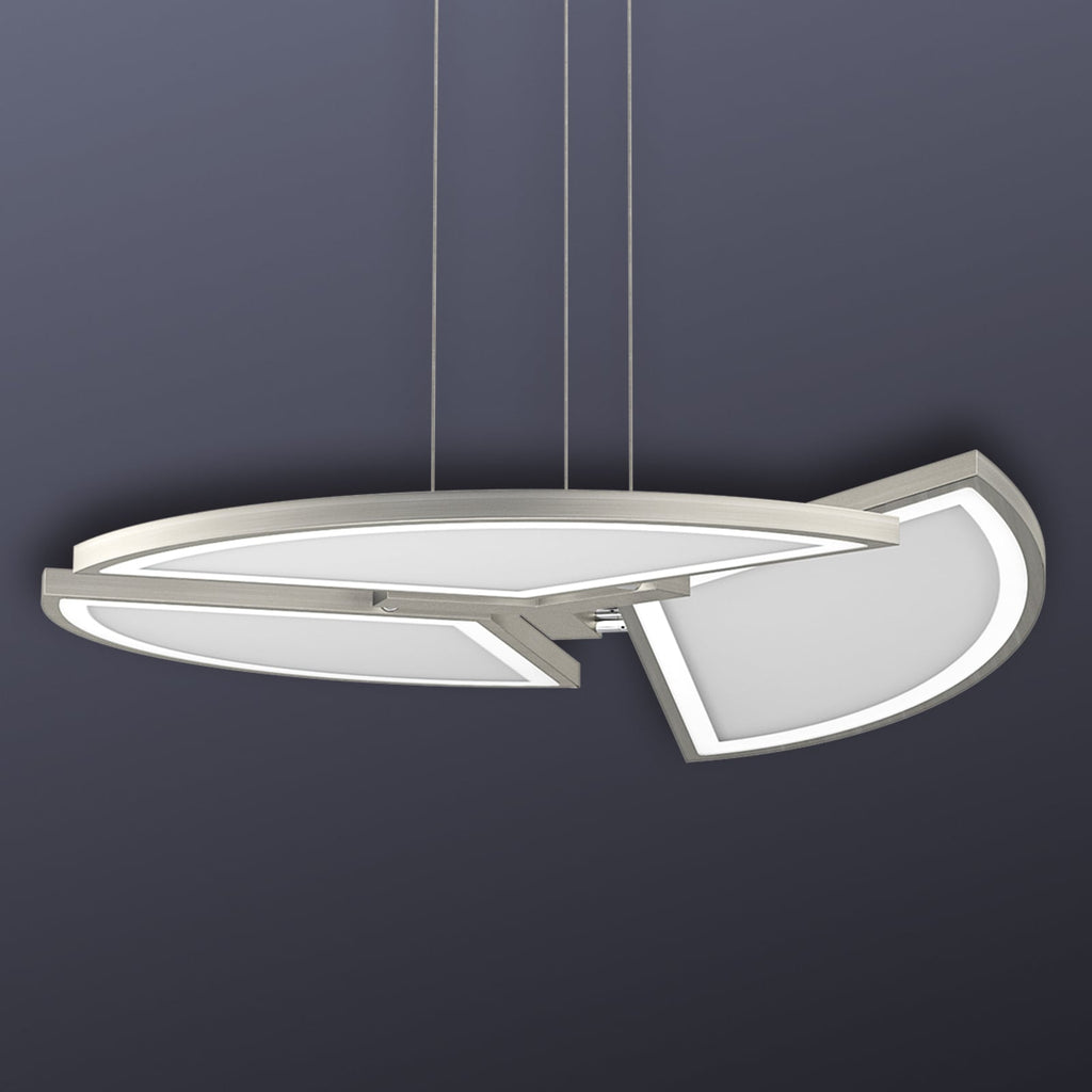 LED pendellampe Movil dimbar CCT Ø55 cm fjernkontroll forfra