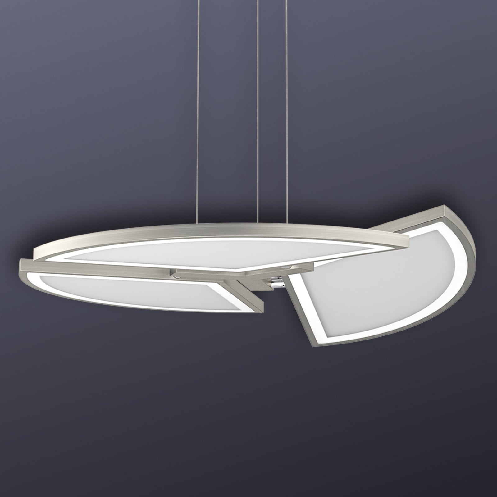LED pendellampe Movil dimbar CCT Ø55 cm fjernkontroll forfra