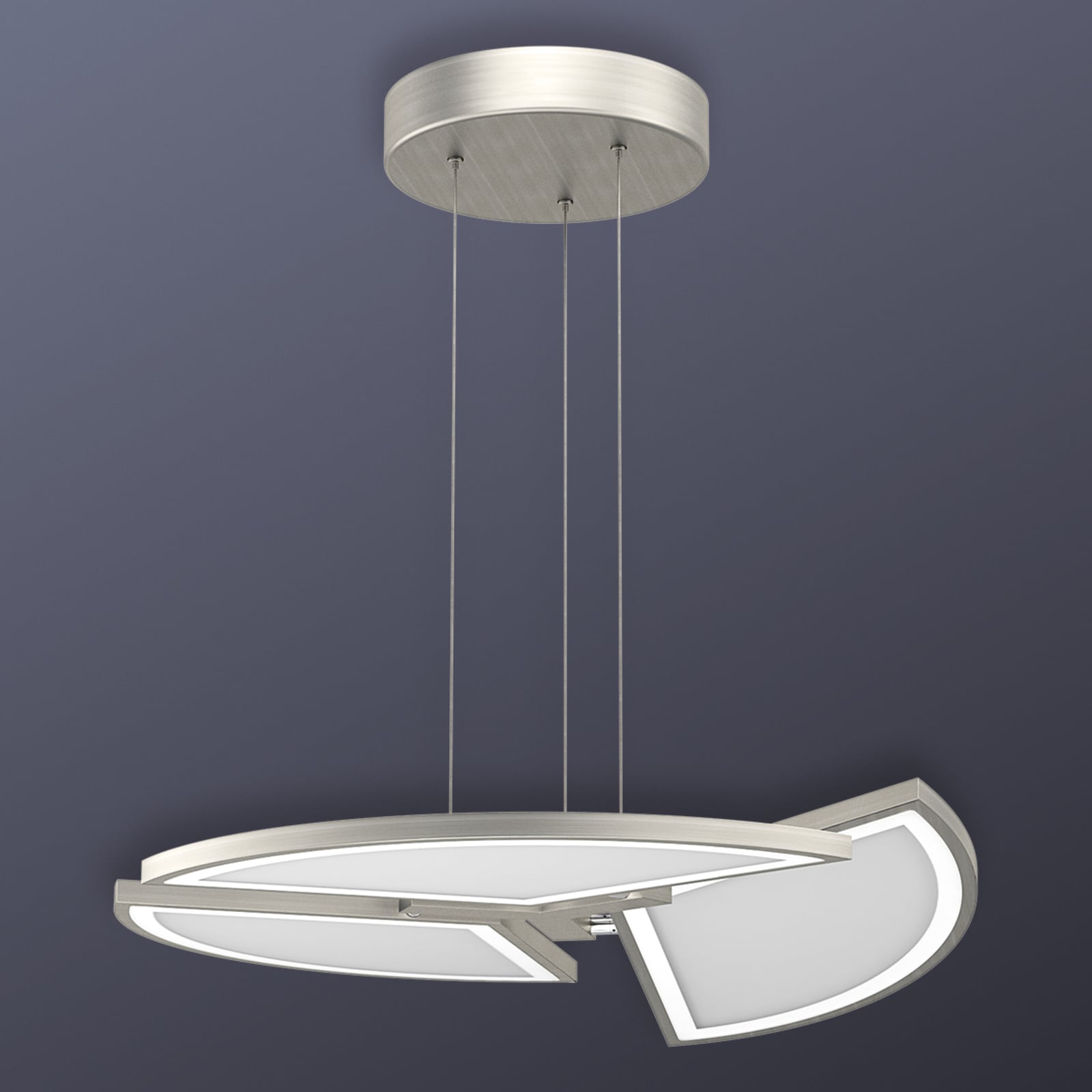 LED pendellampe Movil dimbar CCT Ø55 cm fjernkontroll bakside