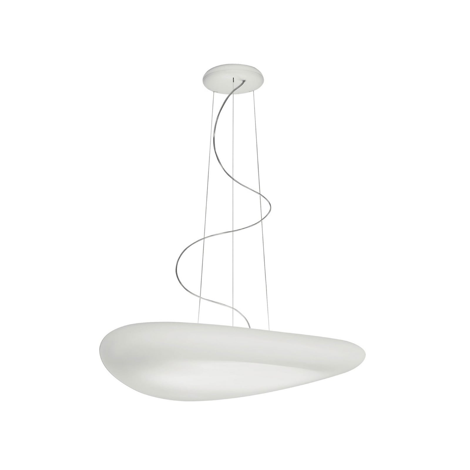Montert LED pendellampe Mr. Magoo DALI hvit Ø115 cm i rom