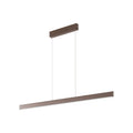 LED pendellampe Mylosh brun aluminium dimbar forfra