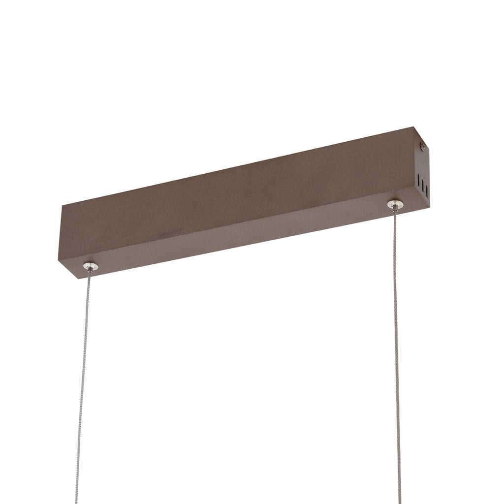 LED pendellampe Mylosh brun aluminium dimbar montert