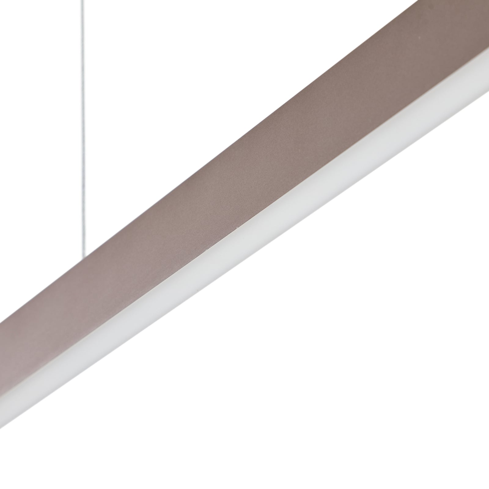 LED pendellampe Mylosh brun aluminium dimbar side