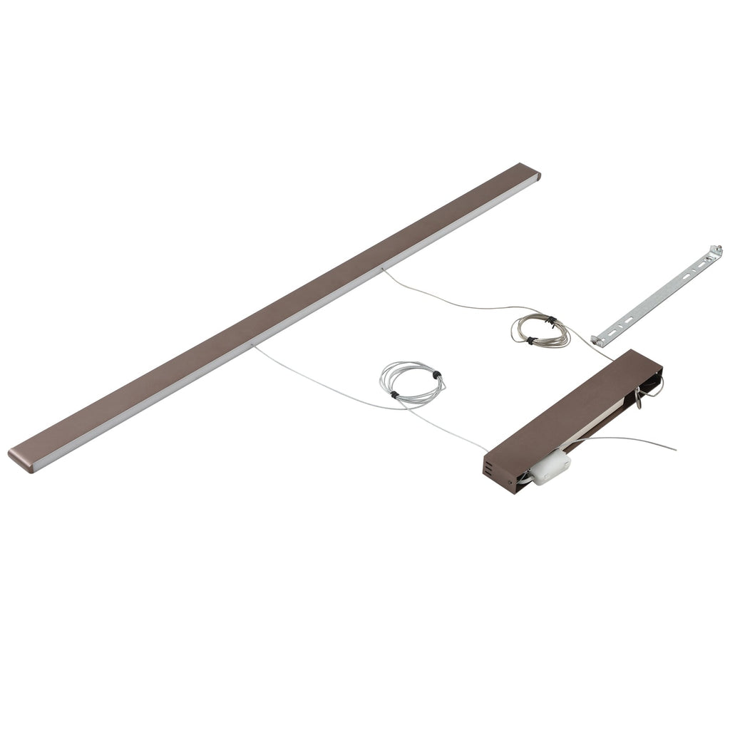LED pendellampe Mylosh brun aluminium dimbar oppheng