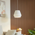 LED pendellampe Mynoria hvit aluminium forfra