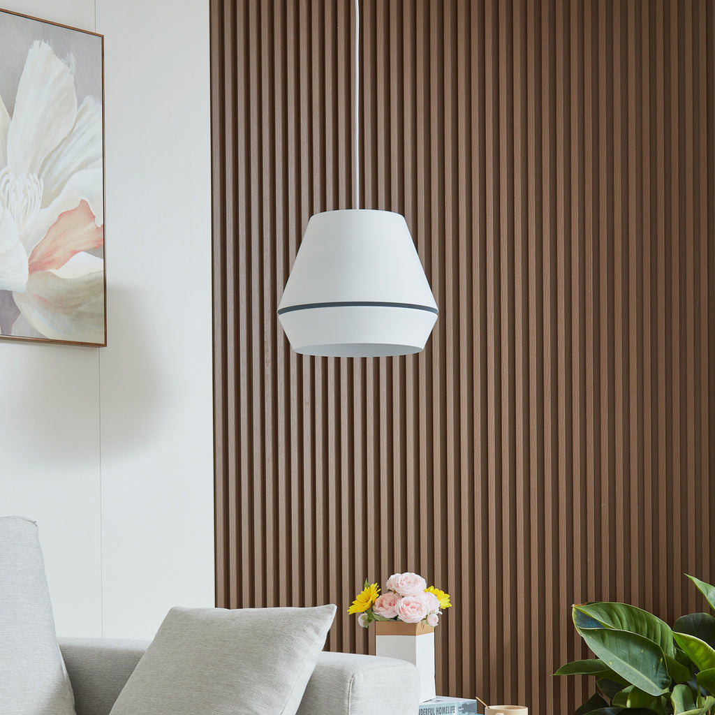 LED pendellampe Mynoria hvit aluminium bakside