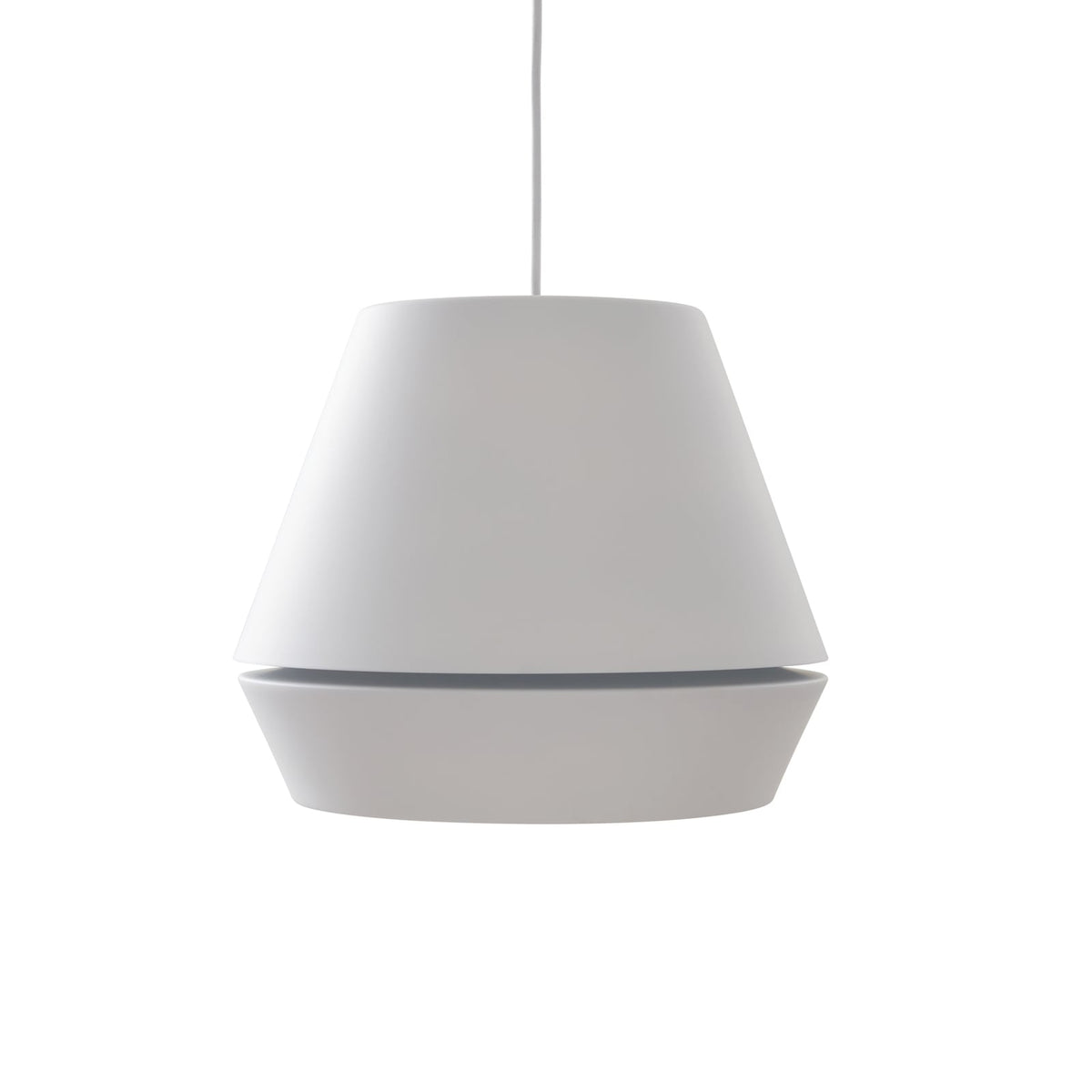 LED pendellampe Mynoria hvit aluminium nærbilde av lyskilde