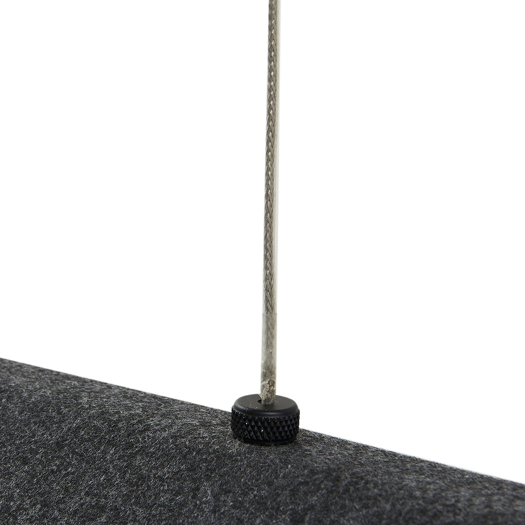 LED pendellampe Naelle svart/grå filt 109 cm dimbar - Lucande