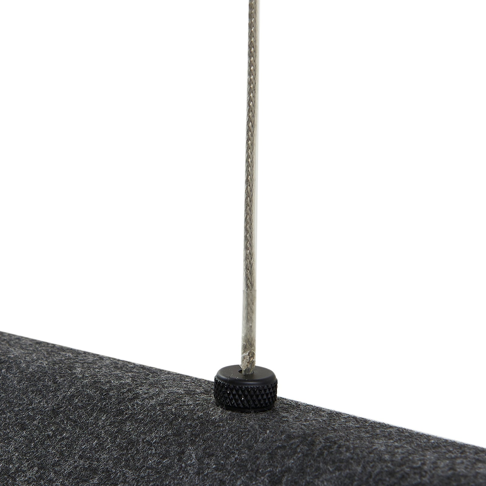 LED pendellampe Naelle svart/grå filt 109 cm dimbar - Lucande