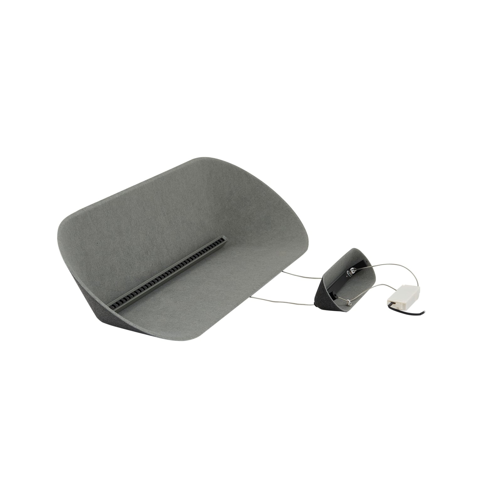 LED pendellampe Naelle svart/grå filt 109 cm dimbar - Lucande