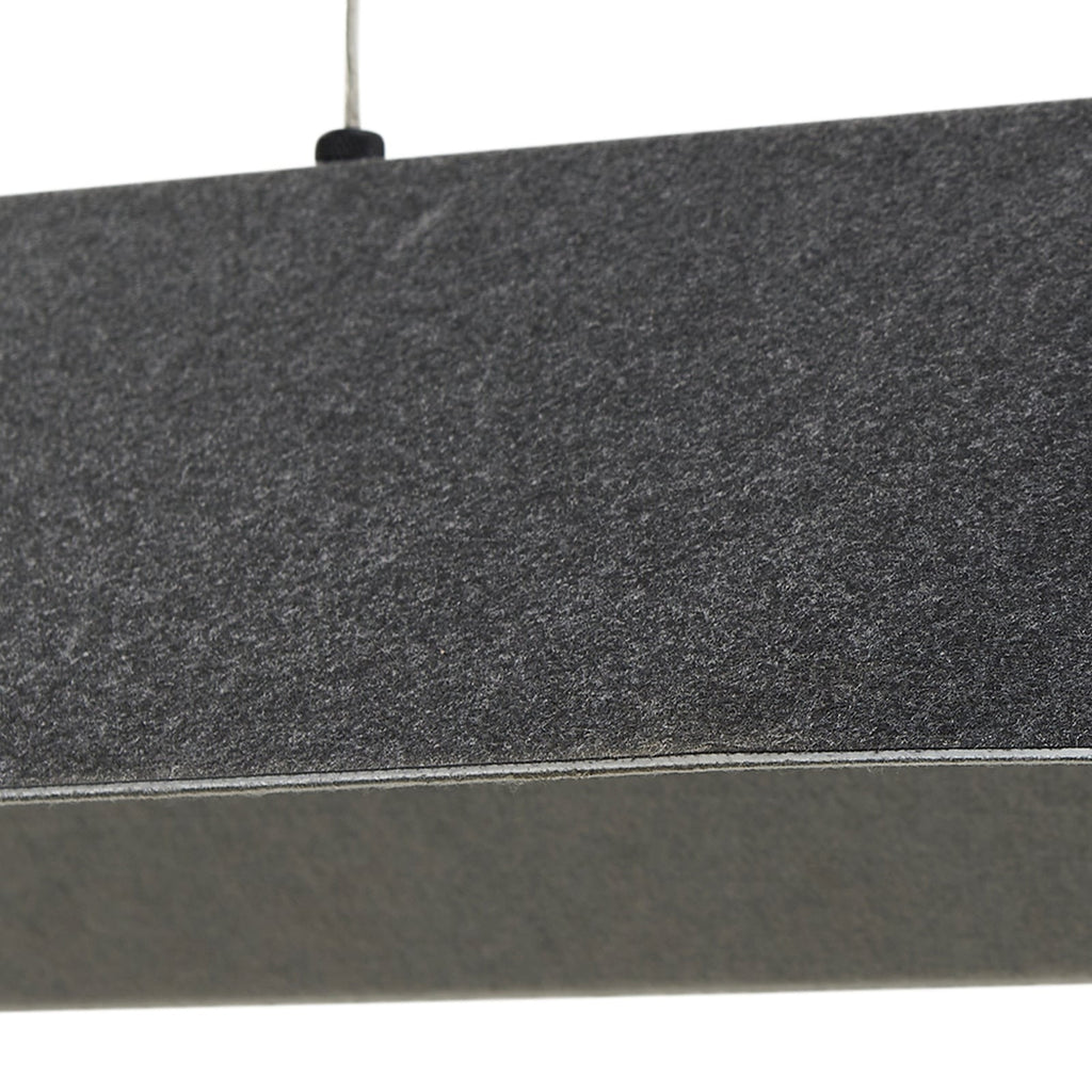 LED pendellampe Naelle svart/grå filt 109 cm dimbar - Lucande