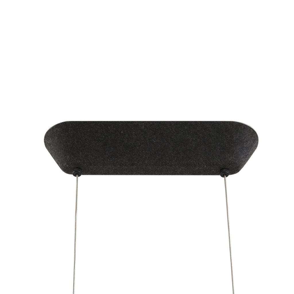 LED pendellampe Naelle svart/grå filt 109 cm dimbar - Lucande