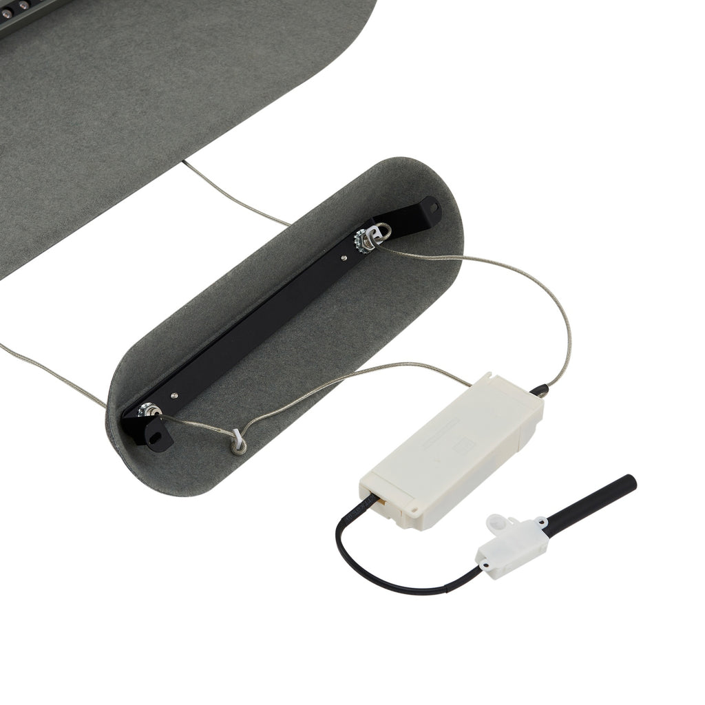 LED pendellampe Naelle svart/grå filt 109 cm dimbar - Lucande