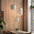 LED pendellampe Nans S/3L 3-lys beige dimbar forfra