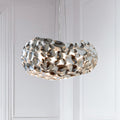 LED pendellampe Narisa krom metall/akryl Ø46 cm G9 forfra