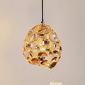 LED pendellampe Narisa kuleform roségull/brun forfra