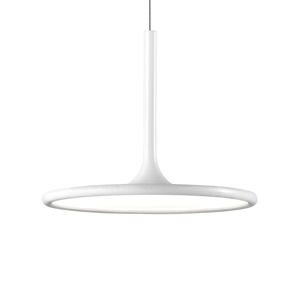LED pendellampe Net matt hvit Ø25 cm 15W varmhvit forfra