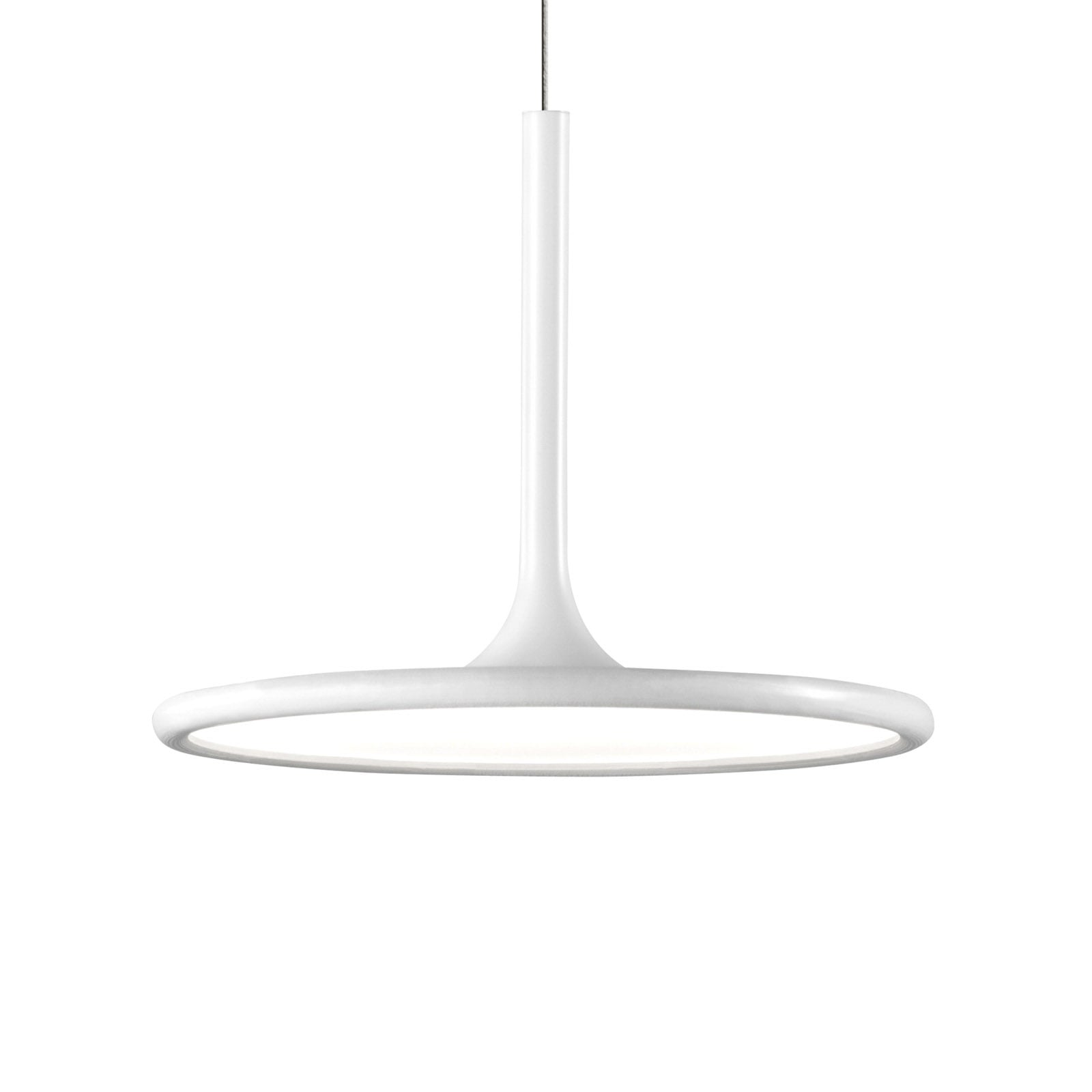 LED pendellampe Net matt hvit Ø25 cm 15W varmhvit forfra