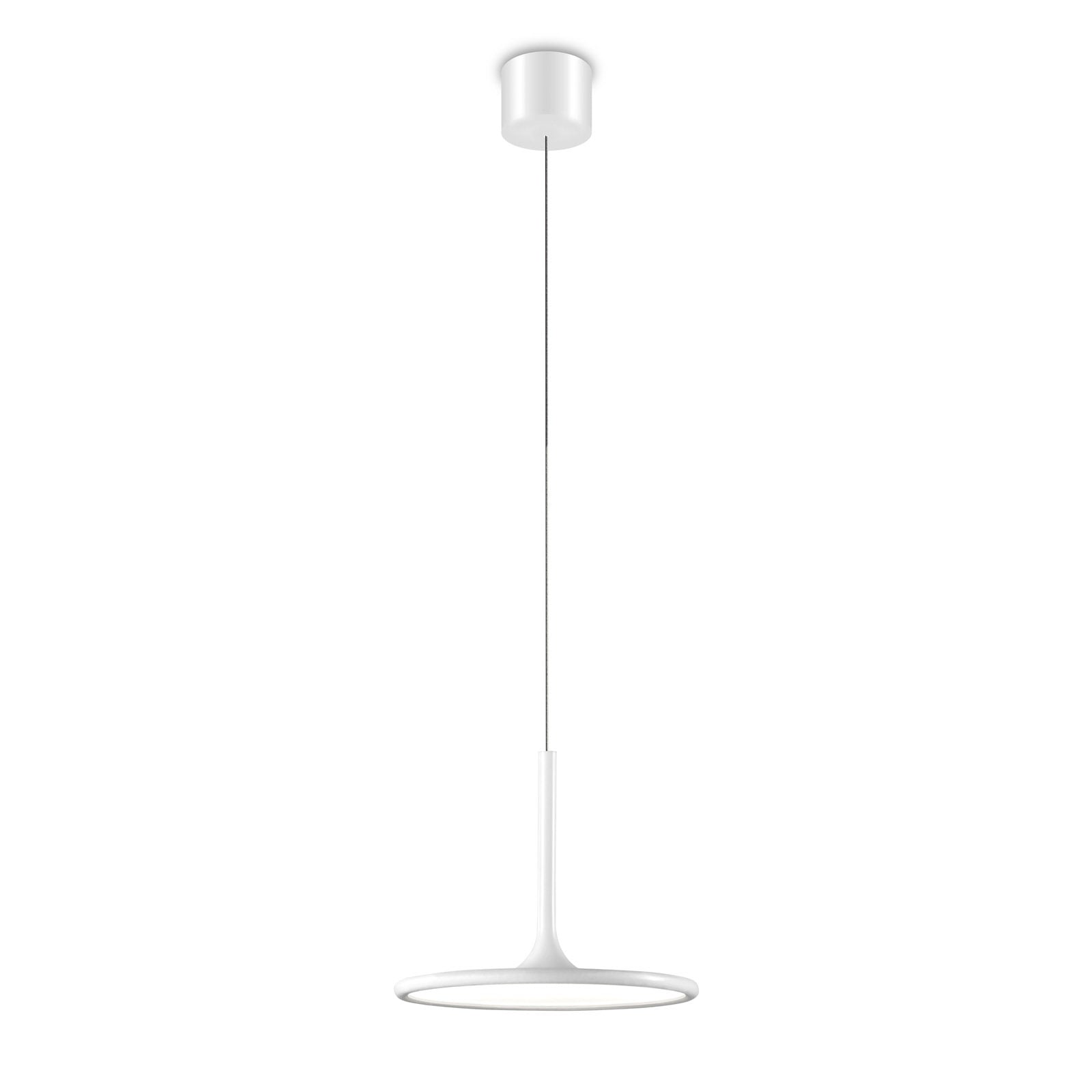 LED pendellampe Net matt hvit Ø25 cm 15W varmhvit bakside
