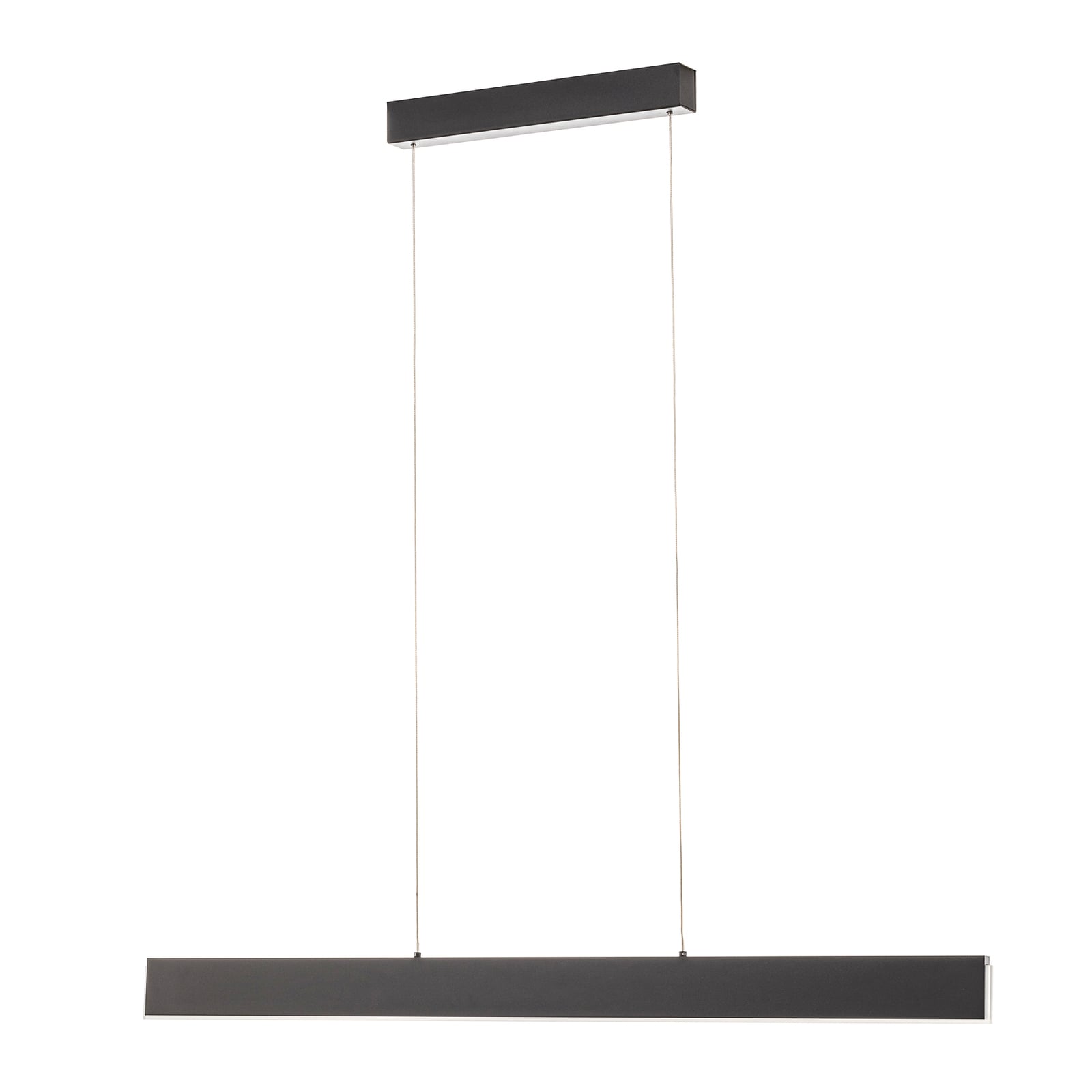 LED pendellampe Nex svart matt 111 cm detalj av metall og akryl
