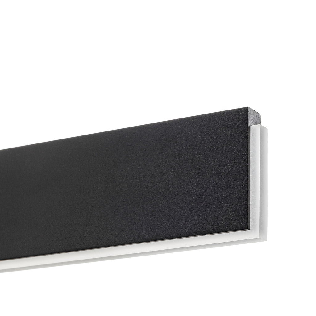 LED pendellampe Nex svart matt 111 cm montert over bord