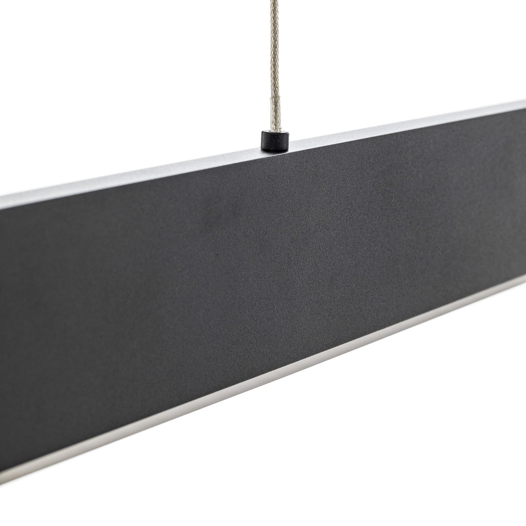 LED pendellampe Nex svart matt 111 cm nærbilde av lyskilde