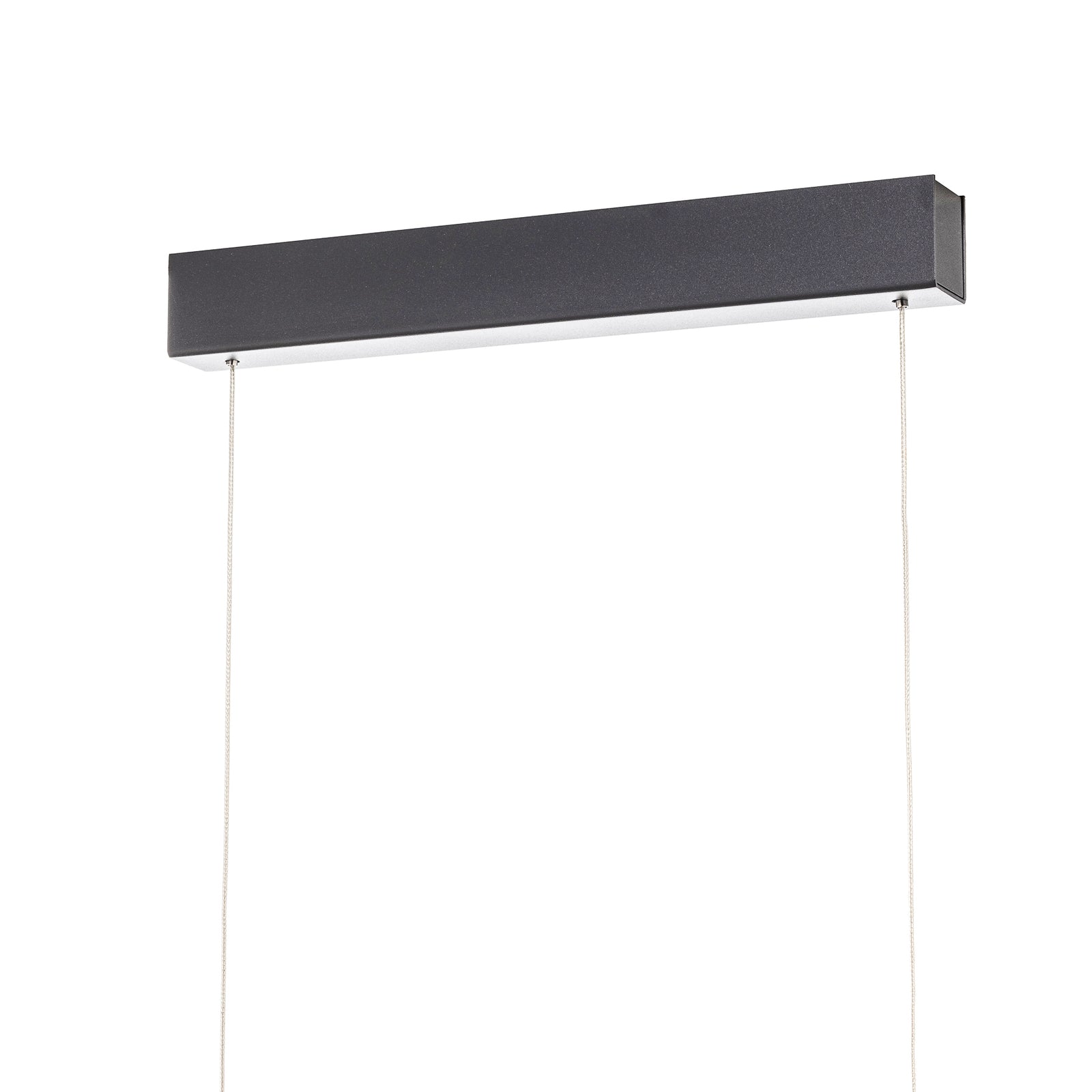 LED pendellampe Nex svart matt 111 cm opphengsdetalj