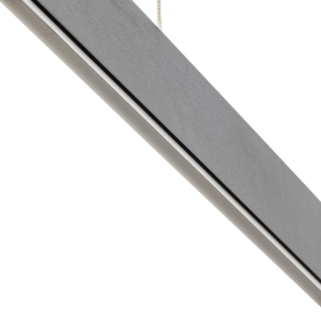 LED pendellampe Nex svart matt 111 cm sideprofil