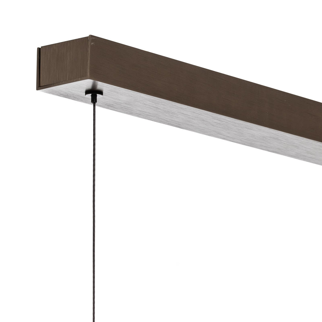 LED pendellampe Niara bronse CCT dimbar 168 cm 32W montert i rom