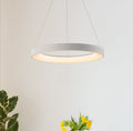 LED pendellampe Niseko II CCT fjernkontroll Ø38 cm hvit front