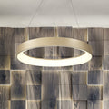 LED pendellampe Niseko II dimbar CCT Ø38 cm gull forfra