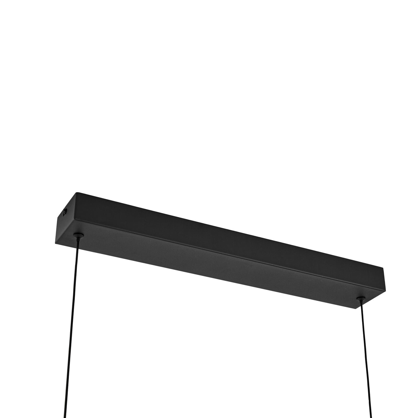 LED pendellampe Nivara bølget gull/svart fra siden