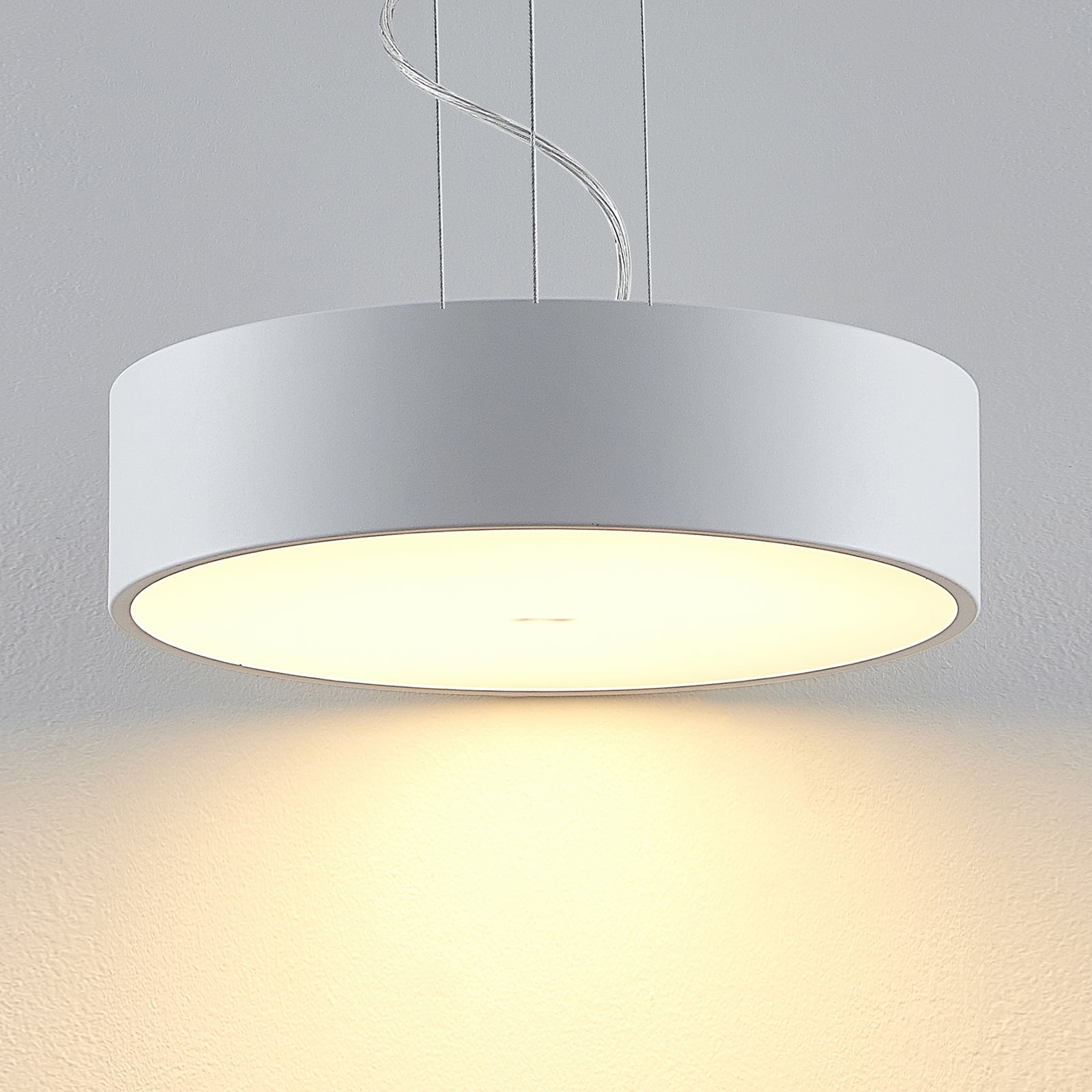 LED pendellampe Noabelle dimbar hvit metall bakside