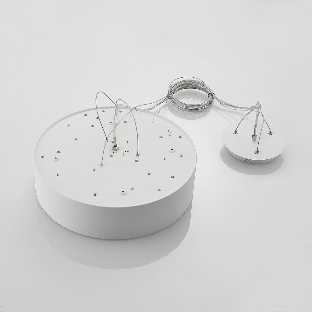 LED pendellampe Noabelle dimbar hvit metall oppheng