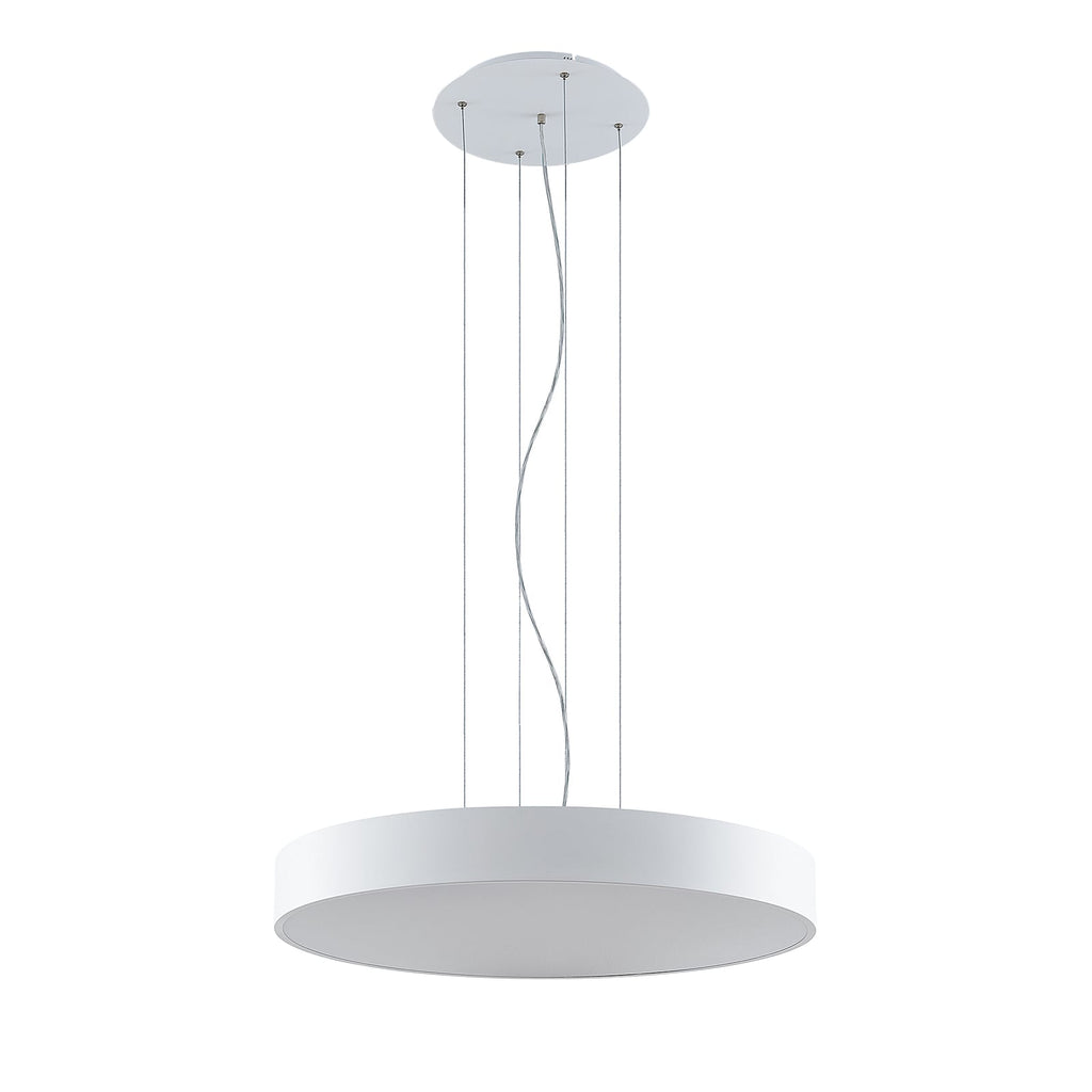 LED pendellampe Noabelle hvit metall dimbar Ø80 cm lysdetalj