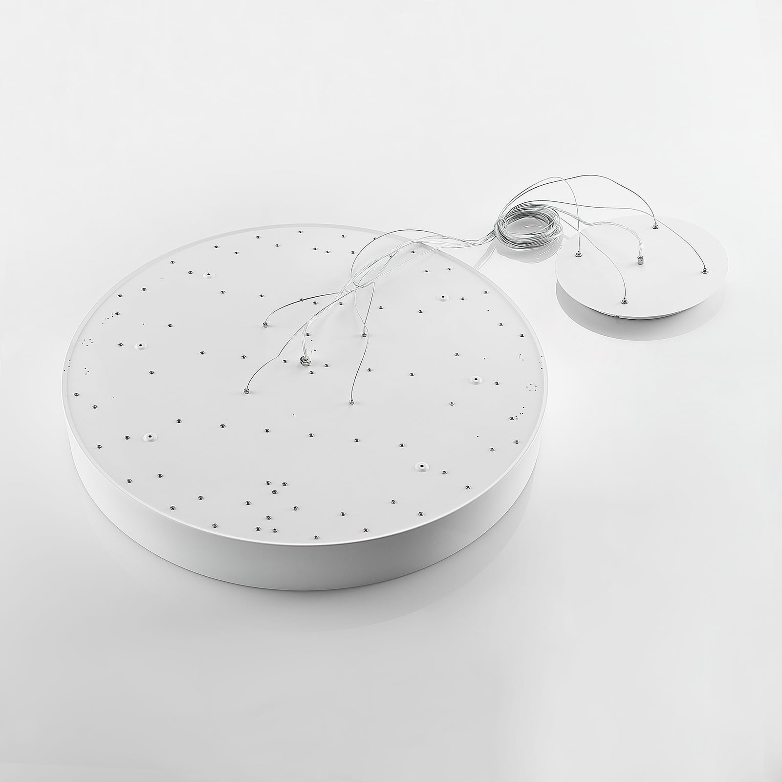 LED pendellampe Noabelle hvit metall dimbar Ø80 cm side