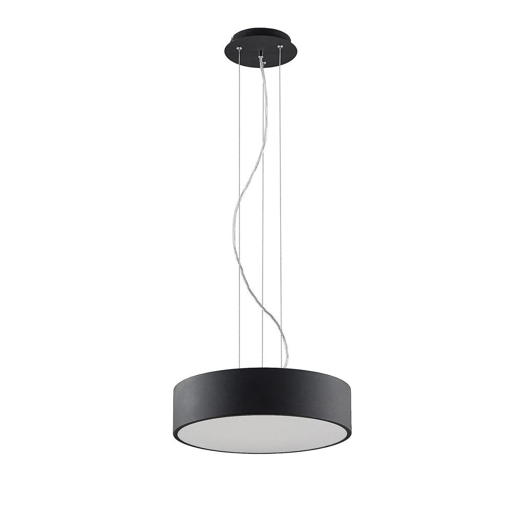 LED pendellampe Noabelle svart metall i moderne interiør