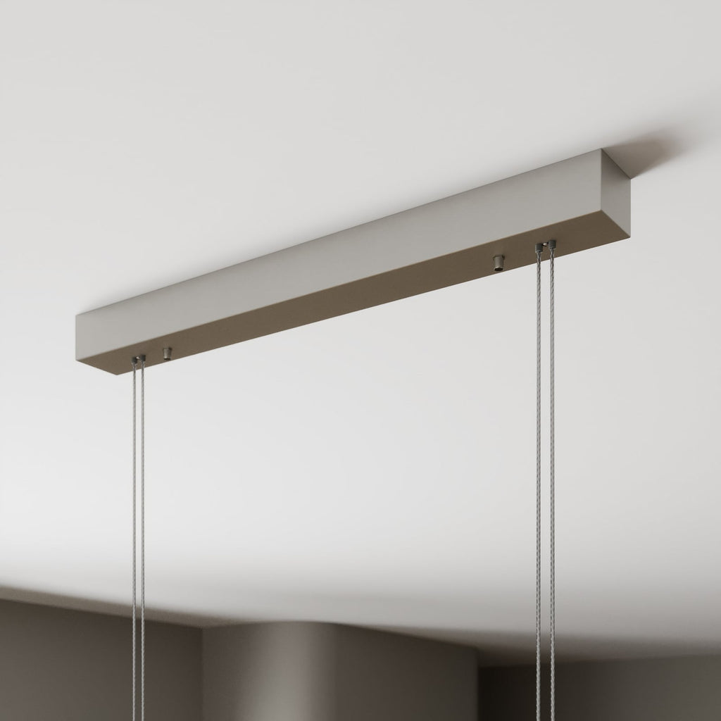 LED pendellampe Nora eik natur 158 cm dimbar nærbilde av LED-lys