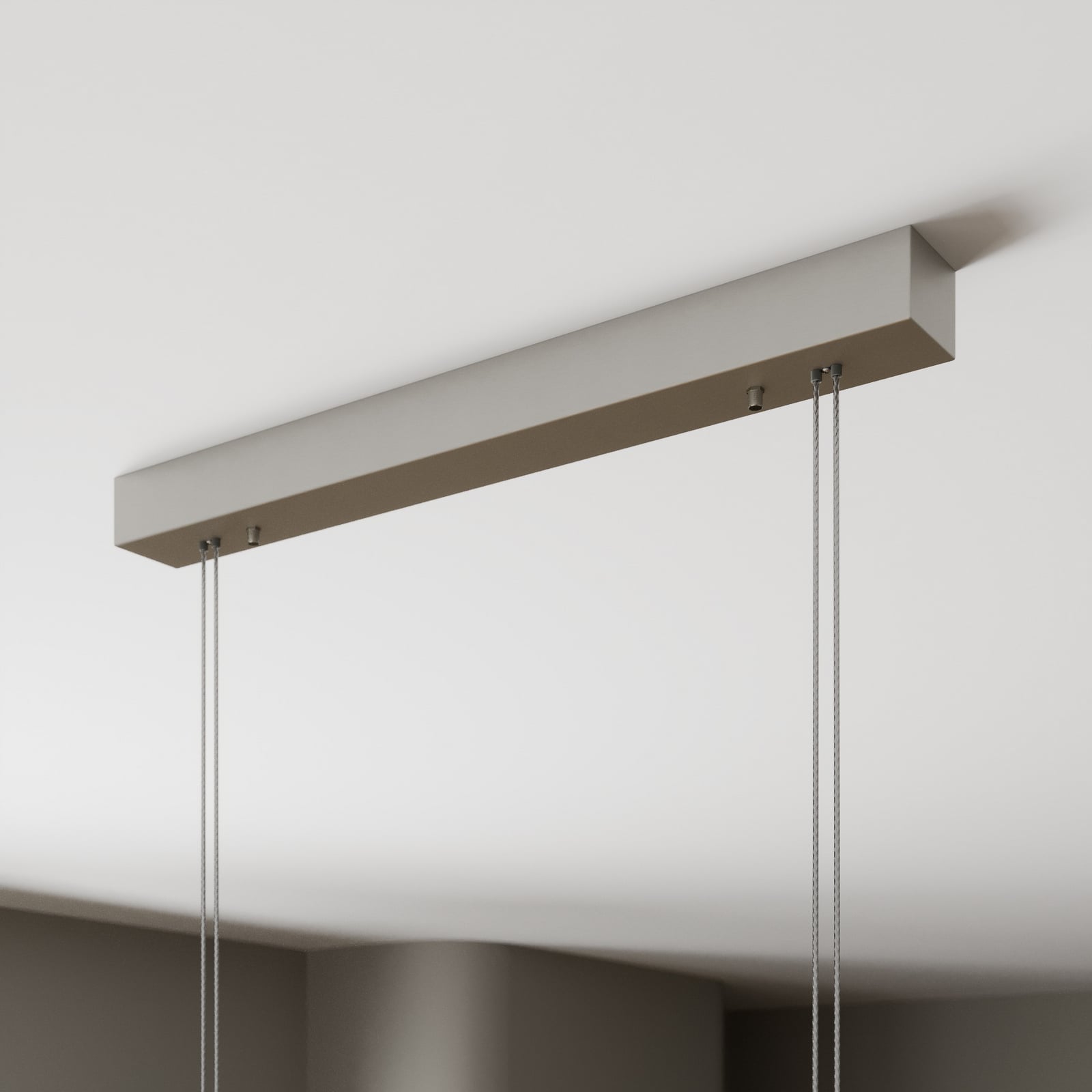 LED pendellampe Nora eik natur 158 cm dimbar nærbilde av LED-lys