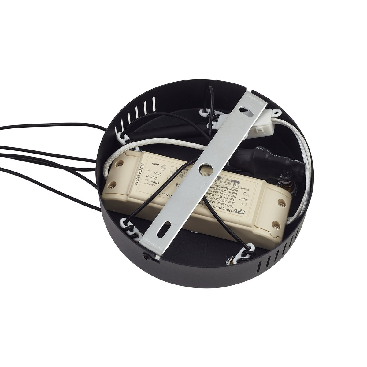 LED pendellampe Norvind 10-lys svart dimbar Ø100 cm oppheng