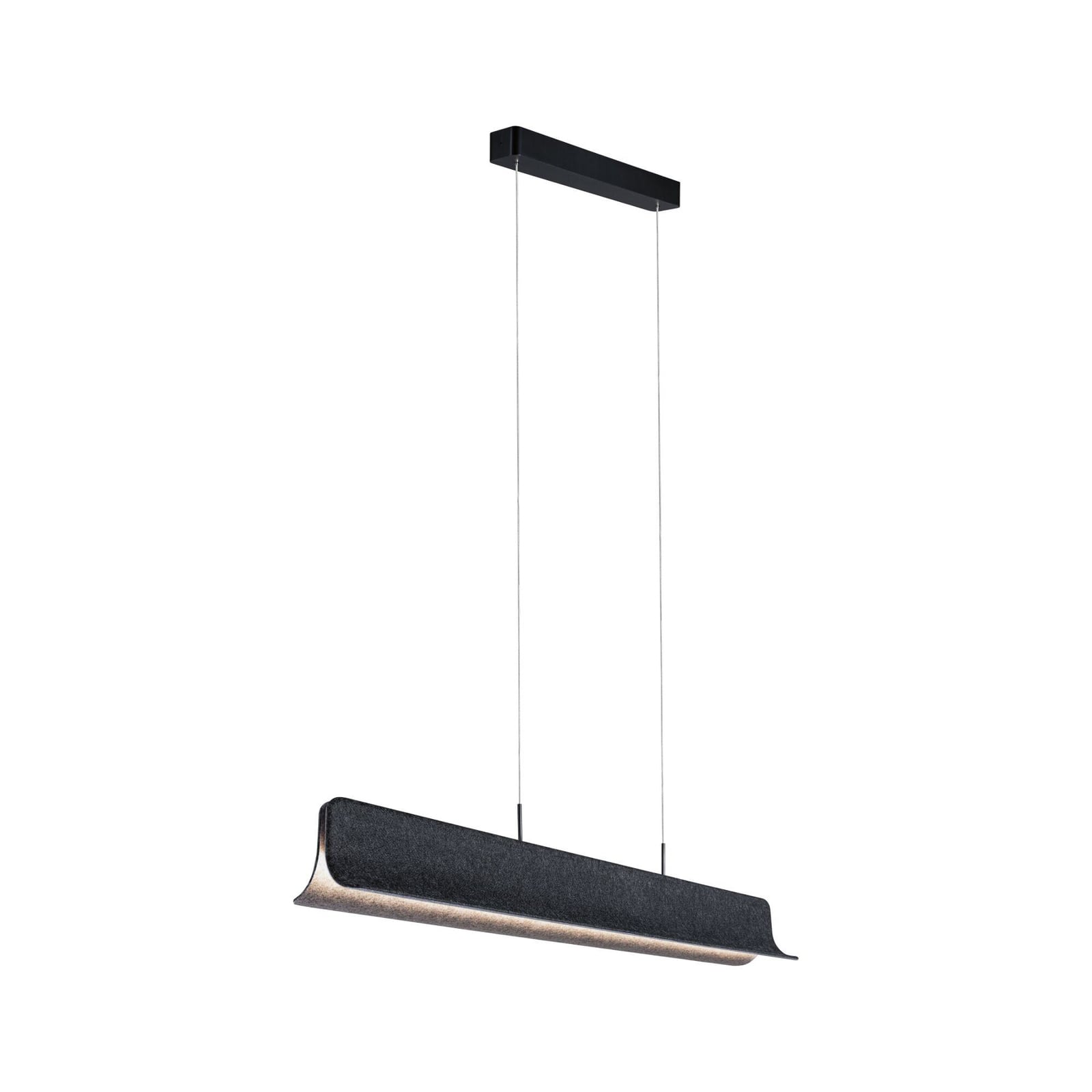 LED pendellampe Noyan filt antrasitt 100 cm dimbar bakside