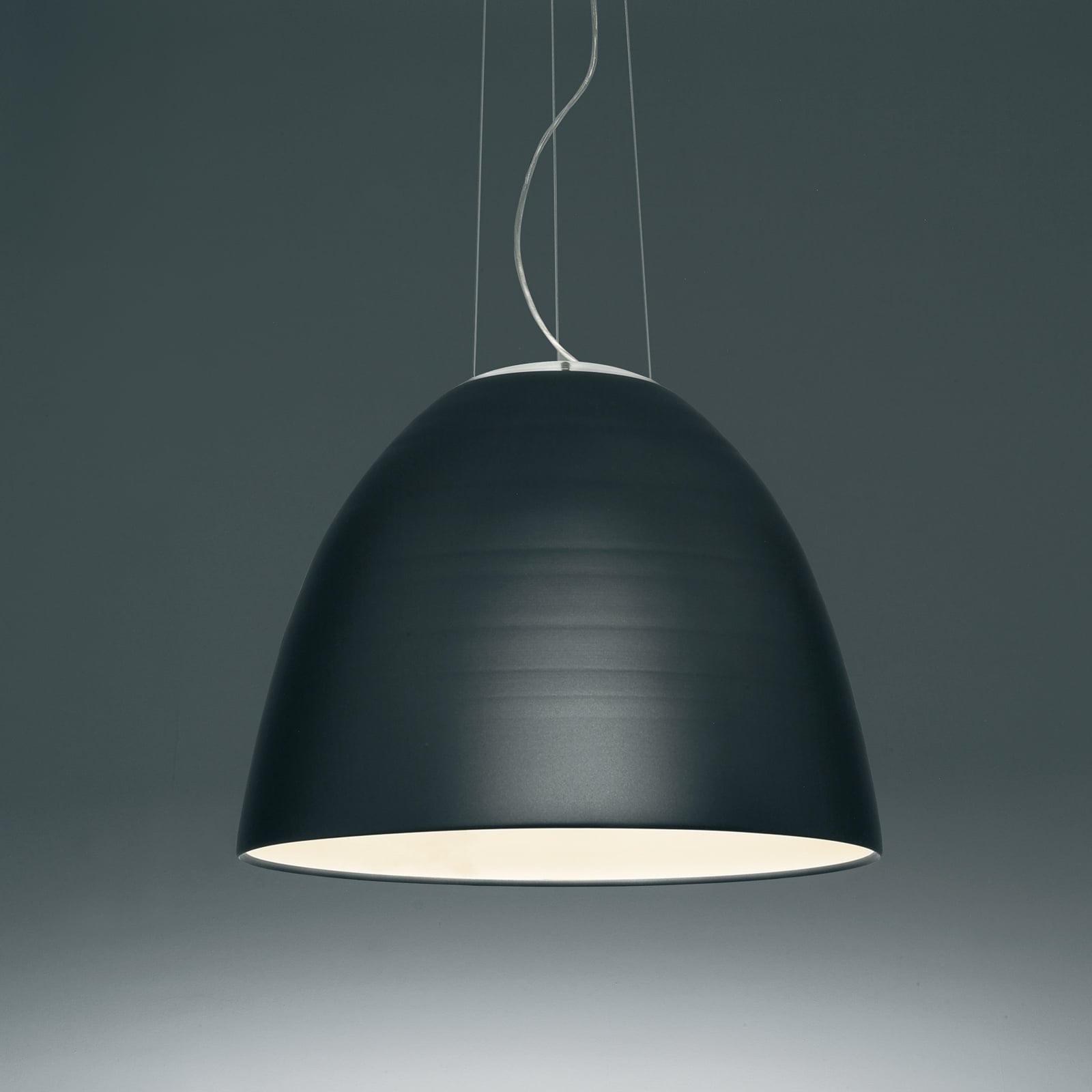 LED pendellampe Nur App antrasitt Ø55 cm dimbar forfra